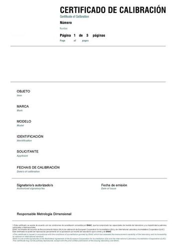 CERTIFICADO TRAZABLE REGLA RECTITUD HASTA 900 mm