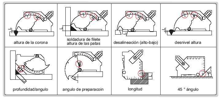 COMPROBADOR DE SOLDADURA INSIZE