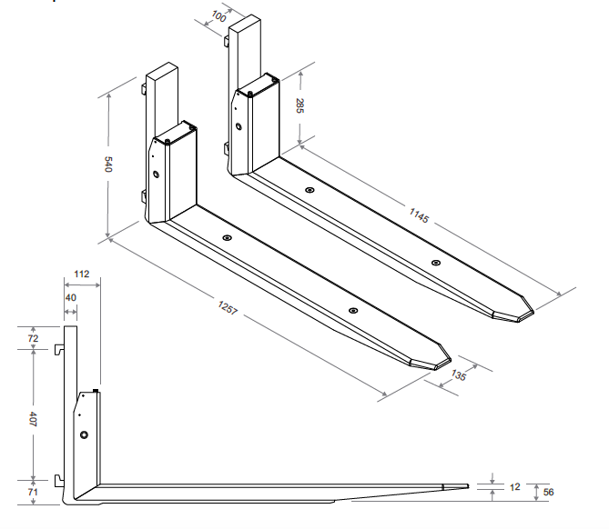 BASCULA CARRETILLA ELEVADORA GRAM BULL 2T