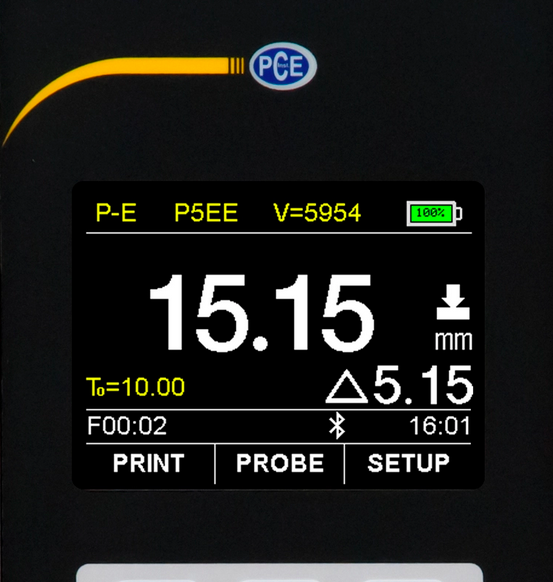 MEDIDOR ESPESORES PCE-TG 300-P5EE