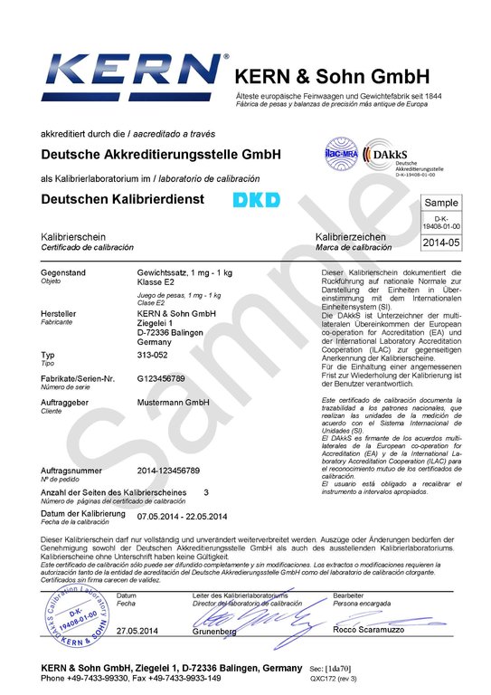 CERTIFICADO CALIBRACION DAkkS 963-131